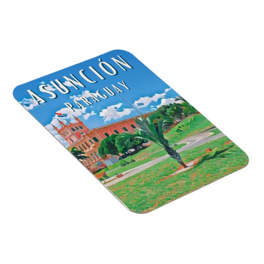 Explorez la capitale du Paraguay Asunción マグネット (右側)