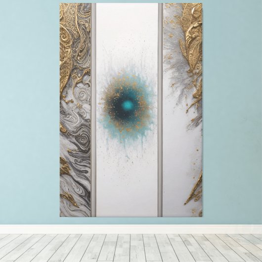 Exploring Abstracts キャンバスプリント (インサイチュ (ウッドフロア))