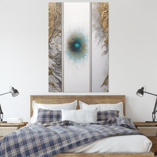 Exploring Abstracts キャンバスプリント (インサイチュ (寝室))