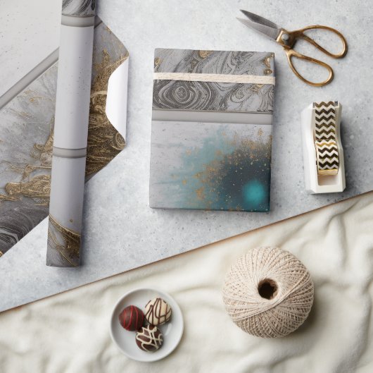 Exploring Abstracts ラッピングペーパー (クラフト)