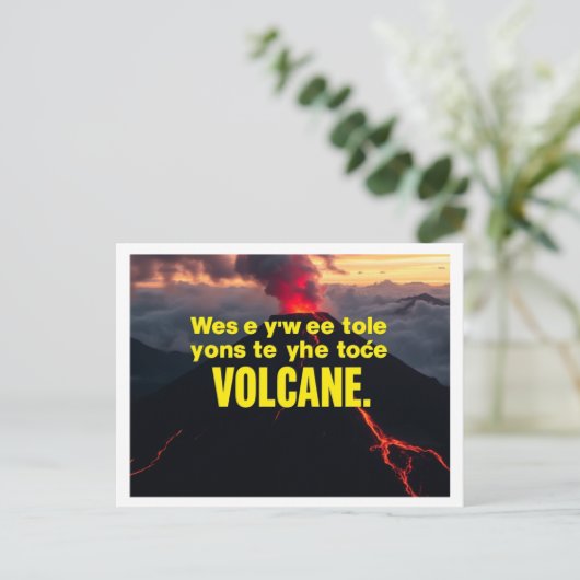 "Explosão de Emoções: Seja o Vulcão da Sua Própria ポストカード (スタンド正面)