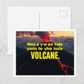 "Explosão de Emoções: Seja o Vulcão da Sua Própria ポストカード (正面/裏面)