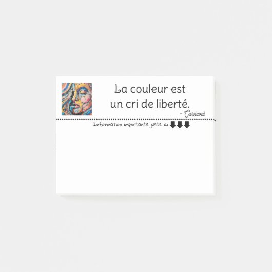  Explosion de couleurs pixelisées ポストイット (正面)