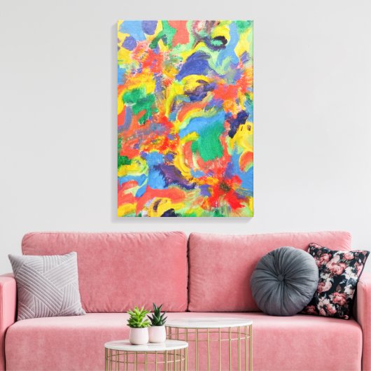 Explosion of Colors キャンバスプリント (インサイチュ (リビング))