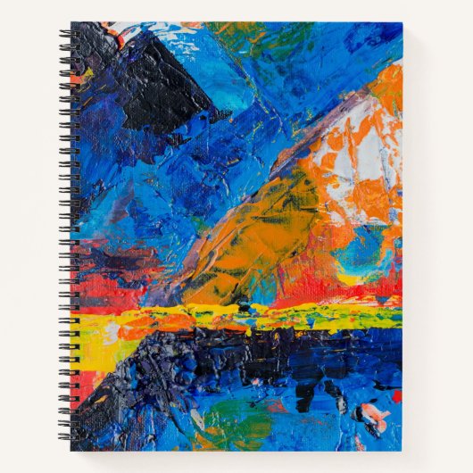 Explosion of Colors Spiral Notebook ノートブック (正面)