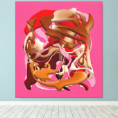 Explosion of Frozen Flavors キャンバスプリント (インサイチュ (ウッドフロア))