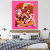 Explosion of Frozen Flavors キャンバスプリント (インサイチュ (寝室))