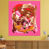 Explosion of Frozen Flavors キャンバスプリント (インサイチュ (リビング))