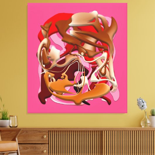 Explosion of Frozen Flavors キャンバスプリント (インサイチュ (リビング))