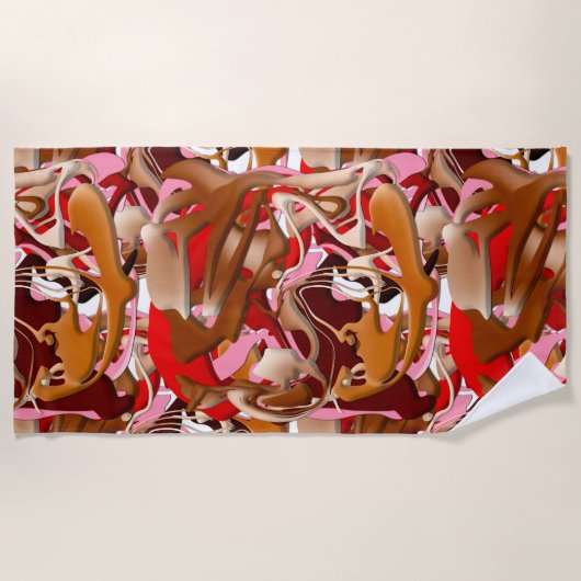 Explosion of Frozen Flavors ビーチタオル (正面)