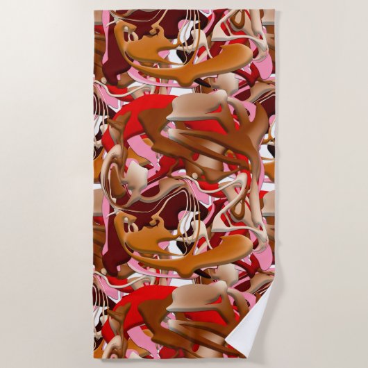 Explosion of Frozen Flavors ビーチタオル (正面)