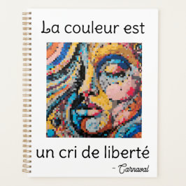 Explosion pixelisée multicolore – La couleur est u プランナー手帳