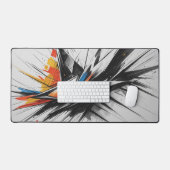 Explosive Geometry: A Burst of Abstract Energy デスクマット (キーボード&マウス)