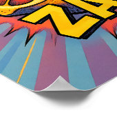 Explosive Pop Art Graphic: Zealous Zapping Zest ポスター (角)
