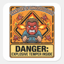 Explosive Temper Trucker | ADR digital download スクエアシール