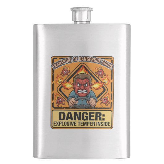 Explosive Temper Trucker | ADR digital download フラスク (正面)