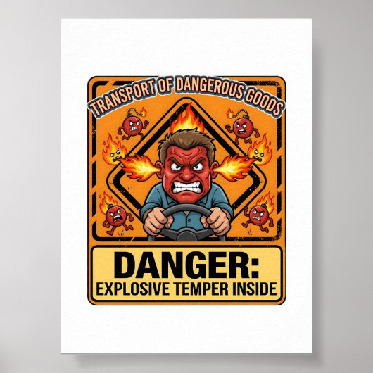 Explosive Temper Trucker | ADR digital download ポスター (正面)