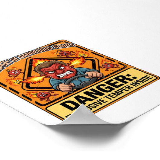 Explosive Temper Trucker | ADR digital download ポスター (角)