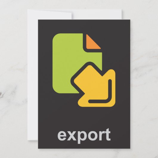 Export Icon 招待状 (正面)