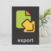 Export Icon 招待状 (スタンド正面)