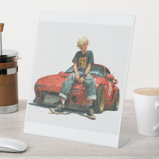 expositor en l de coche modificado 台座サイン (インサイチュ)