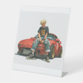 expositor en l de coche modificado 台座サイン (正面)