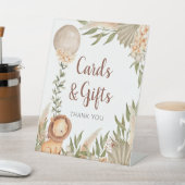Expositor En L Lion Boho pampas Grass cards & gift 台座サイン (インサイチュ)