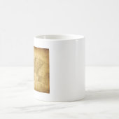 Express®の曖昧な古い地図 コーヒーマグカップ (中央)