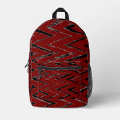 Express Bold Art in Style – Modern Zigzag Backpack プリントバックパック (正面)