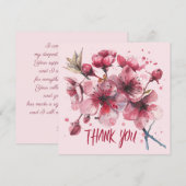 Expressing deepest gratitude. Thank You Card サンキューカード (正面/裏面)