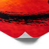 Expressionist Black Panther in Color Fields Poster ポスター (角)