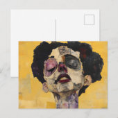 Expressionist Ethereal Portrait - Surrealist  ポストカード (正面/裏面)