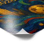 Expressionist Houston World Cup Deep Night Art フォトプリント (角)