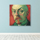 Expressionist Self-Portrait キャンバスプリント (インサイチュ (ウッドフロア))
