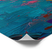 Expressionist Sydney Skyline Vibrant Harbor City ポスター (角)