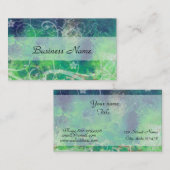 Expressive Byデザイン抽象芸術Green Digital 名刺 (正面/裏面)