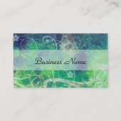 Expressive Byデザイン抽象芸術Green Digital 名刺 (正面)