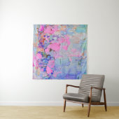 Expressive embossed paint on canvas, created using タペストリー (インサイチュ(横))