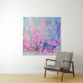 Expressive embossed paint on canvas, created using タペストリー (インサイチュ)