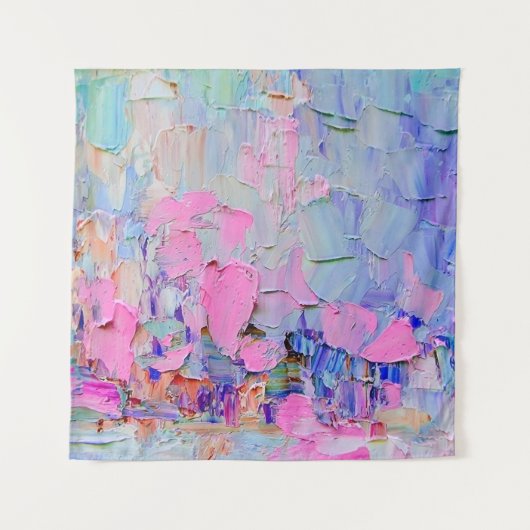 Expressive embossed paint on canvas, created using タペストリー (正面)