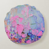 Expressive embossed paint on canvas, created using ラウンドクッション (裏面)