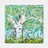 Expressive Impressionist Tree Original Art マグネット (正面)