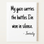 Expressive pixel portrait プランナー手帳 (裏面)