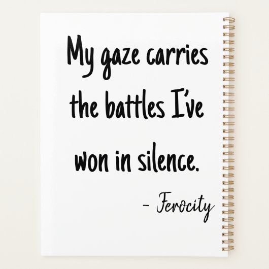 Expressive pixel portrait プランナー手帳 (裏面)