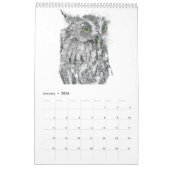 Expressive Wildlife Calendar カレンダー (1月 2026)