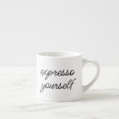 「Expresso Yourself」かわいいコおもしろいーヒーことわざ エスプレッソカップ (右)