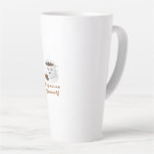 Expresso Yourself – Funny Smiling Coffee Tee カフェラテマグ (右アングル)