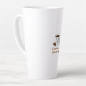 Expresso Yourself – Funny Smiling Coffee Tee カフェラテマグ (左アングル)