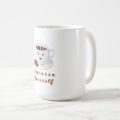 Expresso Yourself – Funny Smiling Coffee Tee コーヒーマグカップ (正面右)