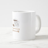Expresso Yourself – Funny Smiling Coffee Tee ジャンボコーヒーマグカップ (正面右)